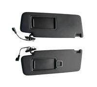 Pare-soleils Intérieur Gauche et Droite Pour VW Pour Golf Pour Mk7 Pour Mk8 Pour T-Cross Pour Passat Pour B8 Pour CC Pour E-Golf Pour T-Roc 1 Ou 2 Pièces Avec Miroir Maquillage(1Pair Black)