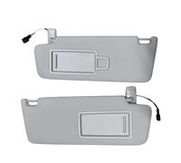 Pare-soleils Intérieur Gauche et Droite Pour VW Pour Golf Pour Mk7 Pour Mk8 Pour T-Cross Pour Passat Pour B8 Pour CC Pour E-Golf Pour T-Roc 1 Ou 2 Pièces Avec Miroir Maquillage(1Pair Grey)