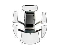 Pare Soleils Intérieur Pare-Soleil Noir Argenté pour Vitres Voiture Leapmotor T03 (2020 2021 2022 2023 2024 2025) Protection Solaire Anti-UV Accessoires Automobiles(All Sunshades)