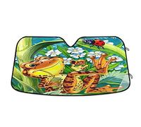 Pare-Soleils Intérieur Pliable Pare Soleil Voiture Protecteur De Pare-Brise Universelle pour Camion Véhicules Été Grenouilles des Bois De Dessin Animé - Arbre Ladybug Mignon S