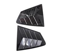 Pare-soleils pour vitres latérales Auto Compatible avec 3 Axela Berline 2020, 2021 et 2022 : Cache-Volant latéral de vitre arrière, Autocollant, Prise d'air en ABS(Carbon)