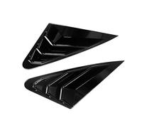 Pare-soleils pour vitres latérales Auto Compatible avec Audi A4 A4L S4 B8 Berline 2009-2016 - Cache-Volant latéral de vitre arrière - Autocollant de Ventilation(Gloss Black)