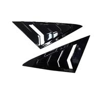 Pare-soleils pour vitres latérales Auto Garniture de volet Triangulaire pour vitre Avant Voiture, Compatible avec VW Golf 7 MK7 .5 (2013-2020)(Gloss Black)