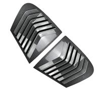 Pare-soleils pour vitres latérales Auto Volets latéraux de Lunette arrière avec aileron et persiennes, compatibles avec Série 1 F20 118i 120i (berline à hayon) 2011-2019(Carbon Fiber Black)