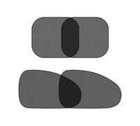 Pare-Soleils Vitres Latérales Pare-Soleil Universel Pliable pour Voiture Protection Contre Le Vent Et Les Intempéries(E-Mix4PCS)