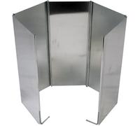 Pare-vent Camping - Highlander - Écran Poêle Vent - Aluminium - Pliable - 25x49 cm