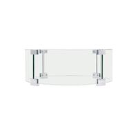Pare-vent pour Foyer Pare-flamme Verre Trempé 66x15,2x15,2cm Epaisseur 6mm