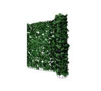 Mendler – Pare-vue balcon Feuilles foncées, abat-vent pour terrasse/clôture – 300x150 cm