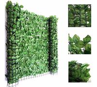 Pare-Vue Balcon Haie Hêtre, Abat-Vent, Enveloppement Pour Terrasse, Clôture 300x150cm Vert