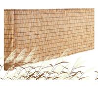 Pare-vue Balcon Natte de roseaux - Natte de roseaux Clôture de jardin 4x1m - Séparation en roseaux robuste et résistante aux intempéries pour l'extérieur