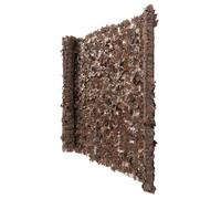 Pare-Vue De Balcon N77, Pare-Vue Pare-Vent 300x100cm Érable Brun Marron