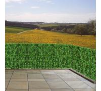 Haie Artificielle/Brise Vue Pour Balcon, Feuilles, 300x100cm Vert