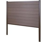 Pare-vue en WPC Sarthe élément de base 190cm brun