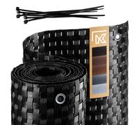 KADAX Brise-vue pour balcon, terrasse, clôture, brise-vue résistant aux intempéries en rotin PE, revêtement de balcon avec serre-câbles, clôture brise-vue, revêtement de balcon, pare-vent (0,9 m x 6 m