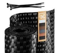 Pare-vue KADAX pour balcon, terrasse, clôture, 1 x 7 m, noir