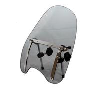 Kyoto Pare-brise Moto Custom Fumé Universel Hauteur 410 mm Largeur 430 mm