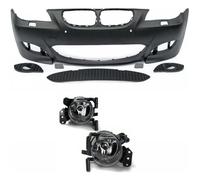 PARECHOC PARE CHOC AVANT M5 EN ABS POUR BMW SERIE 5 E60 ET E61 + ANTIBROUILLARDS