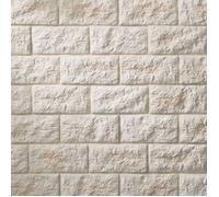 Parement béton beige rectangulaire DECOON 0,5 m2