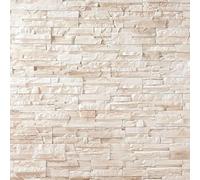 Parement imitation pierre beige béton 0,52 m2