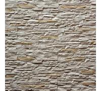 Parement imitation pierre beige plâtre 0.53 m²