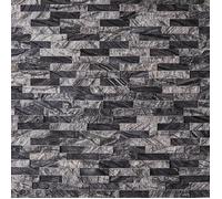 Parement marbre noir DECOON 0,42 m2 zébré
