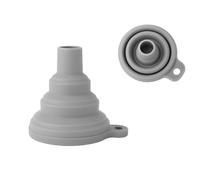 PARENCE. 2 Entonnoirs Pliables en Silicone - Entonnoir Pliable Compact - Pour Liquides et Ingrédients Secs - Cuisine et Maison - 2 Pièces