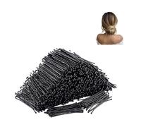 PARENCE. 2 Lots de 144 Épingles à Cheveux Noires - Barrettes Invisibles en Acier - Fixation Coiffure, Chignon, Usage Quotidien - 288 Pièces