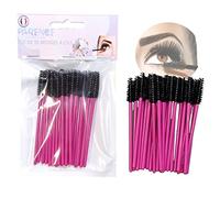 PARENCE - 20 PCS Brosses à Cils semi-réutilisable et lavable en fibre douce premium siliconé