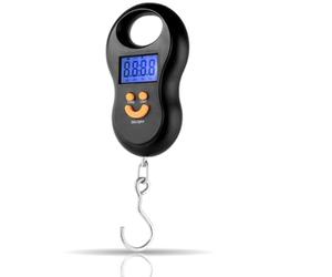 PARENCE.- Balance de Pêche Électronique Portable 40 kg - Crochet Digital avec Écran LCD Rétroéclairé | Précision 10g | TARE & HOLD | Crochet de Pesée Compact pour Pêcheurs)