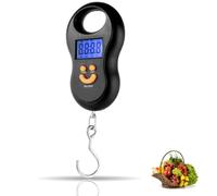 PARENCE.- Balance Électronique de Bagages 40 kg - Crochet Digital Portable avec Écran LCD Rétroéclairé | Pèse-Valise Compact Précis | Fonction TARE & HOLD | Idéal Voyage Avion)