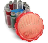 PARENCE.- Boîte de Couture avec Fils de Couleur - Kit 12 Bobines + Aiguilles | Coffret de Couture Compact et Portable | Fil à Coudre Polyvalent pour Réparations, DIY, Débutants et Voyages
