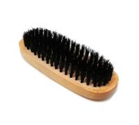 PARENCE.- Brosse à Chaussures en Bois - 14x5x3 cm - Poils Noirs Semi-Durs - Entretien Cuir, Daim, Nubuck - Brosse de Nettoyage et Polissage pour Chaussures, Bottes et Sacs