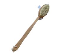 PARENCE.- Brosse Exfoliente en Bois avec Manche Long et Ficelle d'Accroche - Brosse de Dos Douche et Massage Circulation Sanguine - Bois, 42x7x3cm