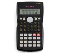 PARENCE. Calculatrice Scientifique 240 Fonctions - Écran LCD 2 Lignes - Calculs, Fractions, Statistiques, Trigonométrie et Logarithmes - Collège, Lycée, Études et Bureau - Noire