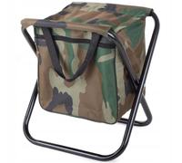 PARENCE.- Chaise Pliante Camouflage avec Sac de Rangement - Tabouret de Pêche Parfaite pour Le Camping, la Pêche, la Randonnée