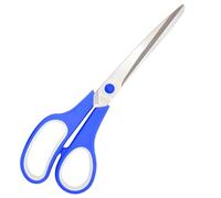 PARENCE.- Ciseau de Découpe à Lame Tranchante - Acier Inoxydable et Poigné Ergonomique en Plastique - Ciseau Classique, Fourniture Scolaire - 23cm, couleur aléatoire