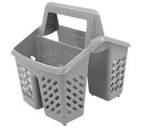 PARENCE.- Égouttoir à Couvert en Plastique avec 4 Compartiments - Trous de Drainage et Poignée Ergonomique - Panier à Couvert Pratique - Couleur Aléatoire)