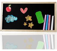 PARENCE.- Ensemble Scolaire et Loisir 3en1 - Kit Ardoise avec Éponge Effaçable et Craies - Polyvalent