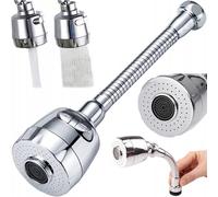 PARENCE - Extension de Robinet 360° Flexible - Aérateur de Robinet Cuisine M22, 2 Modes Jet & Douche, Économiseur d’Eau Chromé, Pivotant, Anti-Éclaboussures, Compatible Évier Cuisine et Salle de Bain
