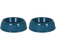 PARENCE.- Gamelle Ronde Classique pour Animaux de Companie - Bol de Nourriture ou Eau Standard - 19,5x5,8cm, Couleurs Aléatoire (Lot de 2)