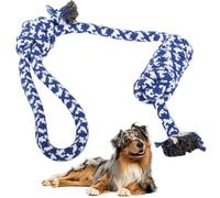 PARENCE- Jouet Corde Tressée pour Chien - 40 cm - Ultra Résistant pour Jeux de Traction, Lancer et Mastication - Poignée 10 cm - Couleurs Aléatoires (Bleu ou Rouge)