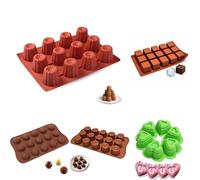 PARENCE.- Kit Moules Silicone Complet - Glaçons, Chocolat, Cannelés, Gâteaux & Alphabet | Moules Antiadhésifs Réutilisables, Pâtisserie, Desserts, Cuisine Maison