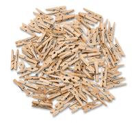 PARENCE. Lot de 100 Mini Pinces à Linge en Bois 2,5 cm - Petites Pinces Décoratives - Clips Photo en Bois - Loisirs Créatifs, DIY, Mariage, Cadeaux et Décoration - 100 Pièces