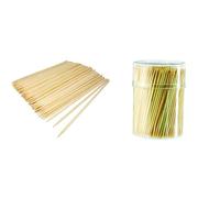 PARENCE.- Lot de 100 Pics à Brochettes en Bois/Barbecue, Brochettes, Fruits, Légumes, Piques en Bois & Cure Dents en Bois - Usage Quotidien, Hygiène Dentaire, Pics pour l'Apéro- boîte de 400pcs
