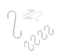 Parence.- Lot de 13 Crochets en S Métalliques - 3 Tailles (10 cm