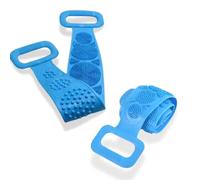 PARENCE.- Lot de 2 Brosses de Douche en Silicone - Éponge Exfoliante Dos & Corps avec Poignées | Gant de Bain Massage et Gommage | Nettoyage Profond