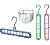 PARENCE - Lot de 2 cintres Peu encombrants - Stockage, Organisation, séchage et Rangement de Vos vêtements. Cintre de Rangement Simple (mélange de Couleurs, Vert, Orange ou Gris)