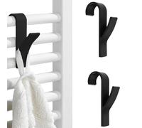 PARENCE.- Lot de 2 Crochets de Rangement - Radiateur, Porte Serviette - 2 Pièces, Salle de Bain, Cuisine, Maison - 9,5x6x2,5cm