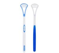 PARENCE.- Lot de 2 Grattes-Langue 3 Phases - Grattoirs à Langue Hygiénique 18 cm | Élimine la Mauvaise Haleine | Nettoyage Buccal Complet - 2 Pièces