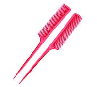 PARENCE - Lot de 2 Peignes à Cheveux antistatique , Peigne de Coiffure professionnel Anti-Statique Résistant à la Chaleur, Peigne de Coiffeur à Dents Fines et Larges - coloris aléatoire